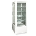 thumbnail image 2 of 17 in. Commercial Countertop Refrigerator Showcase NSF Beverage Cooler 98L Pie Refrigerator Display Case Refrigerated Cabinet Showcase Defogging Function, 2 of 6