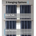 thumbnail image 3 of THD Maria Premium Soft Velvet Back Tab Rod Pocket Window Treatment Curtains for Bedroom & Living Room - Set of 2, 3 of 7