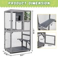 thumbnail image 6 of COZIWOW Catio on Wheels for Patio, Outdoor Cat Enclosure Window Access, 6 of 9