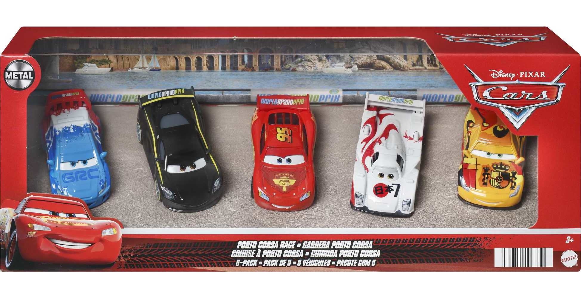 ミニカー MATTEL - DISNEY PIXAR CARS 2 PORTO CORSA SET MATTEL 1:55 DISNEY PIXAR CARS 2 PORTO CORSA SET