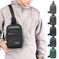 thumbnail image 1 of Xihbxyly Riñonera para Hombre, Tejido Impermeable, Bolsillo Oculto Antirrobo, Puerto de Carga Usb, Correa Transpirable, Versátil para Deportes Al Aire Libre, Bandolera de Viaje, Tamaño 27 X 17 X 9 Cm, 1 of 7
