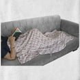 thumbnail image 6 of Trellis Soft Flannel Fleece Throw Blanket, Victorian Oval Shapes Retro Antique Traditional Vintage Style Pattern Print, Cozy Plush for Indoor and Outdoor Use, 70" x 90", Multicolor, by Ambesonne, 6 of 6