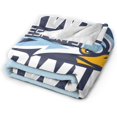 thumbnail image 2 of Roger Williams University Logo Fleece Blanket, Very Soft Microfiber Flannel Blanket for Couch Warm and Cozy for All Seasons, 2 of 6