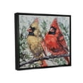thumbnail image 3 of Stupell Two Cardinals Perched Winter Trees Animals & Insects Painting Black Floater Framed Art Print Wall Art, 3 of 6