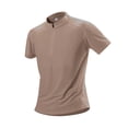 thumbnail image 3 of IhhxPro Men's Quick Dry Performance Sport Shirt with Stand Collar - Lightweight Breathable Summer Zip up Tee L-4XL, 3 of 8