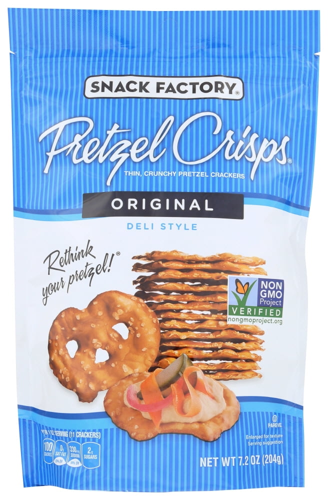 Snack Factory Original Pretzel Crisps, 7.2 Oz. - Walmart.com - Walmart.com