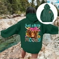 thumbnail image 2 of Women Sweatshirts Casual Hooded Sweatshirt for Everyday Wear with Graphic Design and Soft Fabric Relaxed Fit Comfortable Pullover Style for Women Dark Green XL, 2 of 7