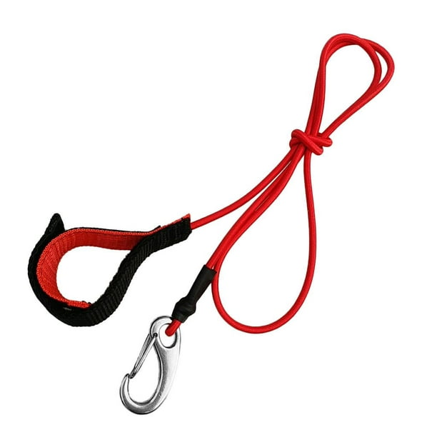 Premium Rope Leash Paddle Protection for Stand Up on Surf Ski Board Red