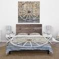 thumbnail image 2 of Designart 'Old Vintage Broken Wood Wheel' Farmhouse Duvet Cover Set, 2 of 4