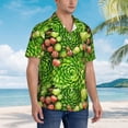 thumbnail image 3 of Gaeub Cactus And Succulents Print Men's Hawaiian Shirt,Button Down Short Sleeves Shirts,Tropical Beach Casual Button Down Shirts,XX-Large, 3 of 7