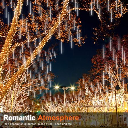 Meteor Snow Fall Shower Rain Drop Waterproof Led 30cm 8tubes Christmas Lights Ideal For Indoor Outdoor Decorations Blue Walmart Canada