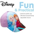 thumbnail image 3 of Disney Girls' Frozen Baseball Cap - Princess Elsa and Anna Curved Brim Strap Back Hat (2T-7), 3 of 7