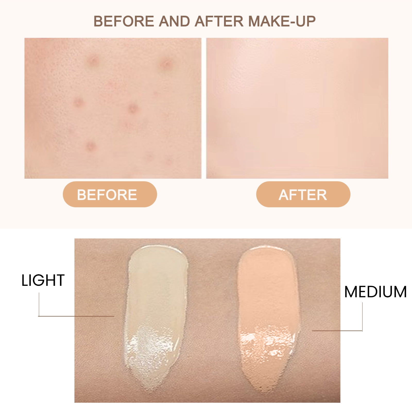 Alvantor CC Cream Foundation SPF 50+, Light Beige, 1 fl. oz