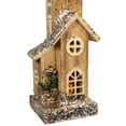 thumbnail image 6 of Northlight 23.5" LED Lighted Natural Wood Church with Tower Christmas Decoration, 6 of 8