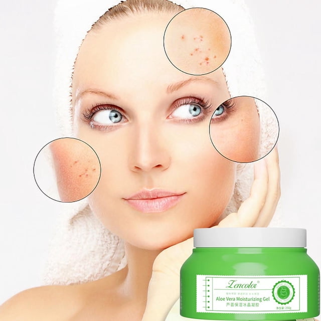Ganfancp Aloe Infusion Hidratante Corporal y Facial - Crema Hidratante Natural con Aloe - Cuidado de La Piel Seca, , Rosácea, Psoriasis Ofertas Flash Liquidación Una Crema Reparadora.
