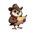 thumbnail image 6 of Colorful Vinyl Owl Stickers Waterproof Detective Style for Notebooks Luggage DIY Instruments, 6 of 9