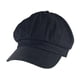 thumbnail image 1 of Top Headwee de algodón Elástico Elástico Cap - Negro Denim TOP HEADWEAR Sombrero de periódico, 1 of 2