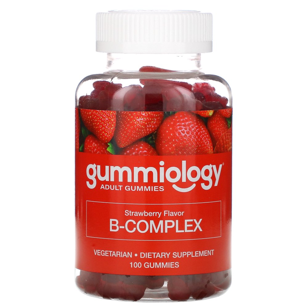 Gummiology B Complex Gummies, Strawberry Flavor, 100 Gummies Walmart
