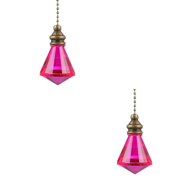 unbranded 2pcs Decorative Crystal Hanging Pendant Gemstone Shaped Pendant Lamp Ornament