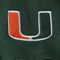 thumbnail image 3 of Women's Colosseum Green Miami Hurricanes Campanile Pullover Sweatshirt, 3 of 4