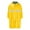 Yellow, variant on Men's Hooded Safety Raincoat Rainstorm Proof Poncho Hooded Lightweight Long Jacket with Reflective Strips for Hiking Outdoor