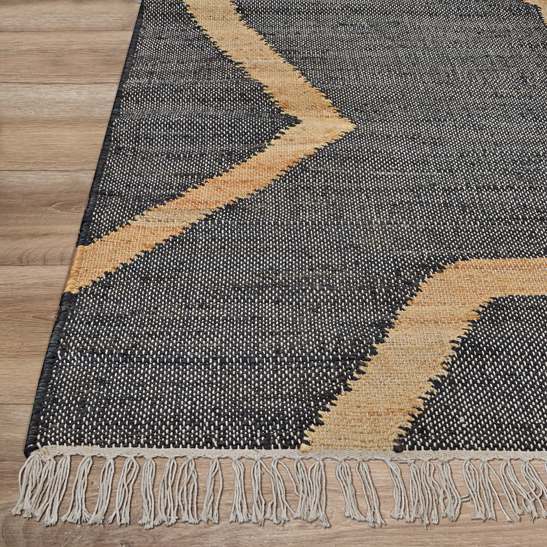Couristan Cosmoros Hamar 8' x 10' Black Area Rug