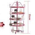 thumbnail image 3 of Pendientes Torre de exhibición Earring de árbol giratorio Rosado Sunnimix estante giratorio del sostenedor del pendiente, 3 of 8