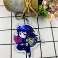 thumbnail image 3 of 6 pack Demon Slayer Keychain Kimetsu no Yaiba keyring Decor Pendant Hanging Ornament Anime Keychain Set, 3 of 3