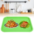 thumbnail image 3 of Fast Food Tray, Rectangular PP Fruit Plate Food Service Tray for Restaurant Canteen, 3 of 8