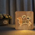 thumbnail image 1 of Productos de madera maciza de estilo europeo, regalos decorativos creativos, luces nocturnas, lámparas para perros salchicha, 1 of 5