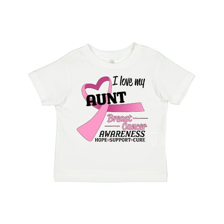 

Inktastic I Love My Aunt- Breast Cancer Awareness- Hope Support Love Gift Toddler Boy or Toddler Girl T-Shirt
