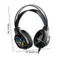 thumbnail image 2 of Hwkond Headphones Wired, Gaming Headset With Microphone Most Laptop Over-Ear Headphones With LED RGB Light Noise Canceling Mic 7.1 Stereo Surround Sound, 2 of 8