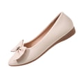 thumbnail image 2 of Samdudou Ballet Flats for Women Pointed Closed Toe Slip On Dress Shoes Large Bowknot Detail with Rhinestone Accent for Wedding Party, 2 of 9