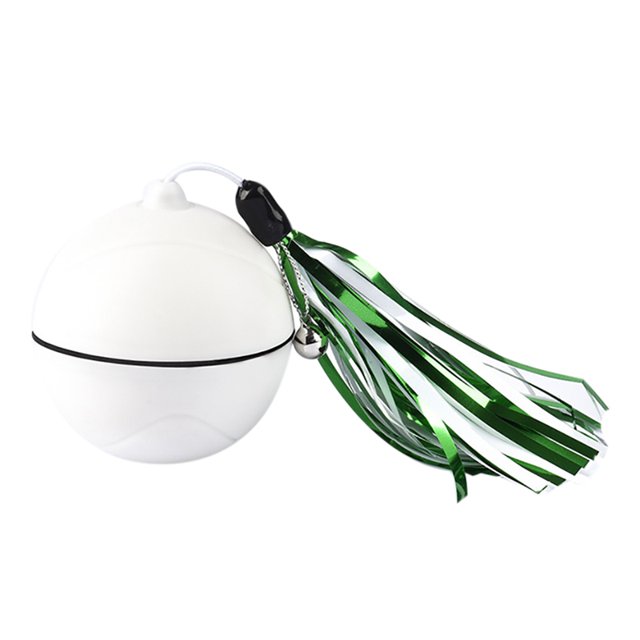 Jouet Balle pour Chat à LED, Jouet Cloche USB, Jouet pour Chaton avec 2 Recharges