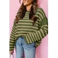 thumbnail image 4 of Redhotype Style Up with Our Charming Drop Shoulder Green Stripe Sweater!, 4 of 8
