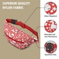 thumbnail image 5 of Fanny Pack Red Christmas Deer and Gift Pattern Waist Pack Bag,Running Cross Bag,Waterproof Large Fanny Packs for Women Men for Travel Running Hiking Cycling, 5 of 6