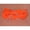 Orange, variant on 8 Meter Yellow .25-inch rope Non-adjustable Grass Courtlines - Yellow