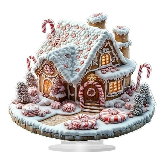Noothes Christmas Village Figurines Winter Wonderland Tabletop Centerpiece for Seasonal Home Accents and Detailed Holiday Room Decor