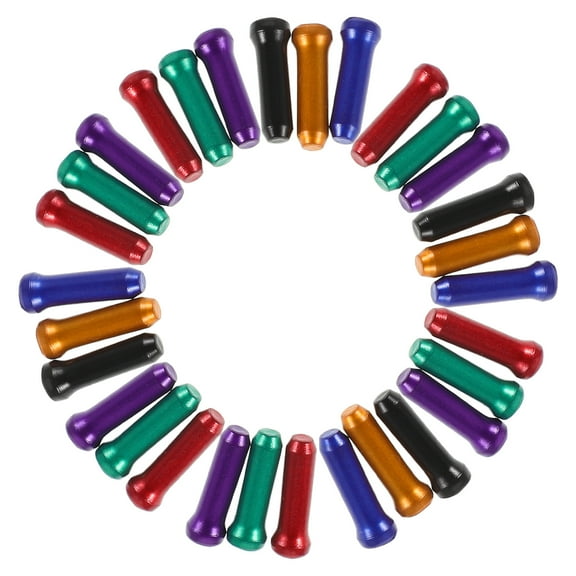 Zehuanyu 48pcs Aluminum Alloy Cable End Caps For Bike Brake And Shift Cables Colorful Bicycle Parts For Road And Mountain Bikes