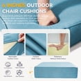 thumbnail image 6 of Unnifurnzi Patio Chair Cushions Set of 12-22 x 24 x 6 Inch Outdoor Furniture Cushion with Water Resistant & Removable Cover Outdoor Chair Cushion for Outdoor Furniture Sofa Couch-Light Blue, 6 of 7