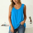 thumbnail image 6 of Admvng Womens Casual Comfortable Solid Sleeveless Round Neck Flowy Tank Top, 6 of 9