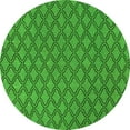 thumbnail image 1 of Ahgly Company Indoor Round Trellis Green Modern Area Rugs, 8' Round, 1 of 4