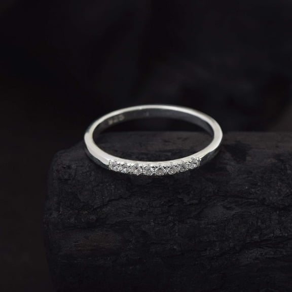 Crystal Quartz Eternity Bands