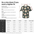 thumbnail image 4 of Picia Cute Poached Eggs Gentle Cotton Regular Fit Short Sleeve Casual Hawaiian Shirt for Men-Medium, 4 of 9