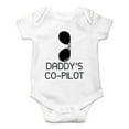 thumbnail image 1 of Daddy's Co-Pilot - Best Little Helper With Cool Sunglasses - Cute One-Piece Infant Baby Bodysui, 1 of 4