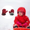 thumbnail image 4 of Bewildely 1 par de manoplas para niños, funda para los dedos de invierno, cubiertas para los dedos forradas, cómoda manopla para niños, manopla para Suministros térmicos Rojo Bewildely HA060203-07B, 4 of 6