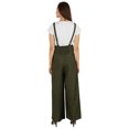 thumbnail image 4 of Bimba Stylish Solid Dungaree For Womens Adjustable Strap Loose Rayon Romper Pants, 4 of 6