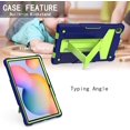 thumbnail image 2 of Epicgadget Case for Samsung Galaxy Tab A7 10.4 SM-T500/T505/T507 (2020) - Dual Layer Protective Hybrid Cover Case With Kickstand For Galaxy Tab A7 10.4 Inch Released in 2020 (Navy Blue/Green), 2 of 5