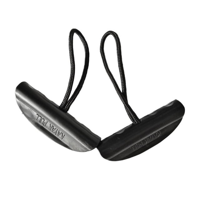 2 Unidades Manija del tirón del kayak Zulema Nylon Negro Universal