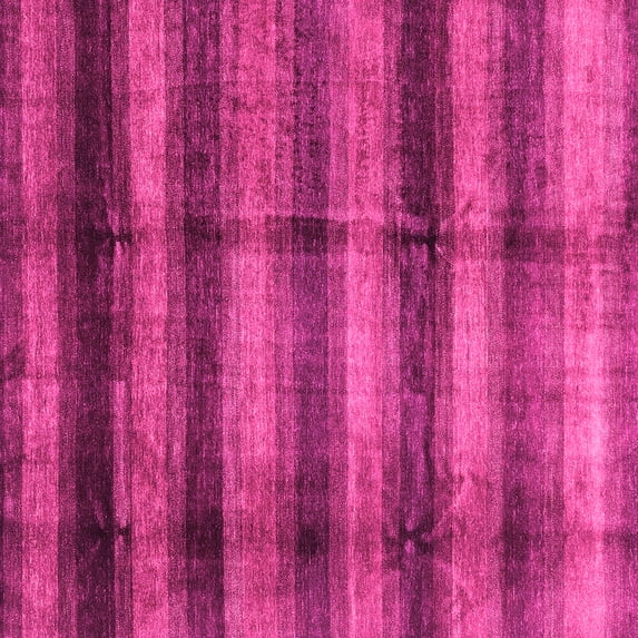 Ahgly Company Indoor Square Abstract Pink Modern Area Rugs, 5' Square